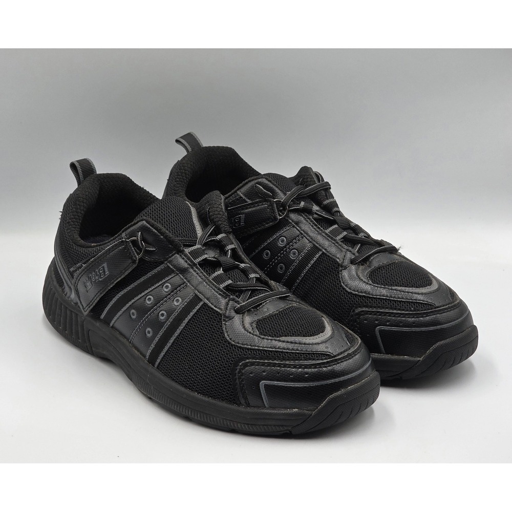 OrthoFeet BioFit 611 Mens 8.5 6E Extra Wide Black Diabetic Walking Shoes